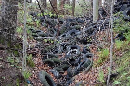 Used Tire Cleanup