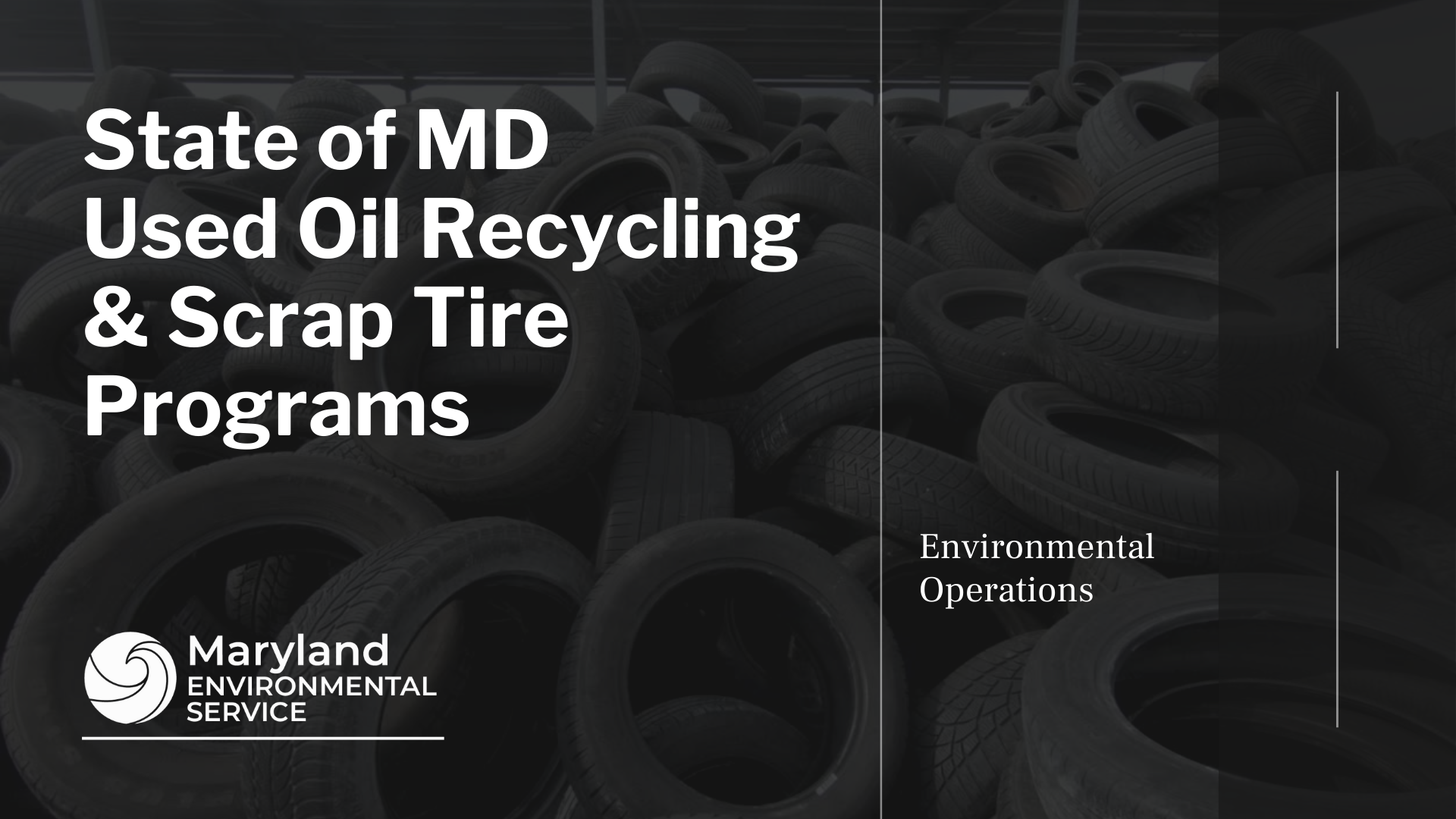 Used Oil & Antifreeze Recycling Maryland Environmental Service